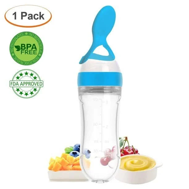 Multicolor Baby Kid Silicone Squeeze Feeding Bottle, 100 mL, Age Group: 1-2 Years